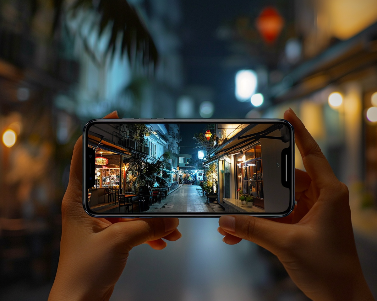 Image de réalité augmentée associée à un message SMS