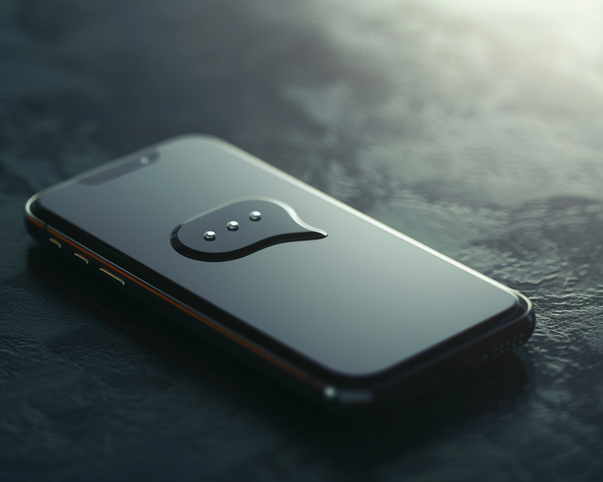 Image d'un SMS concis et efficace sur un téléphone