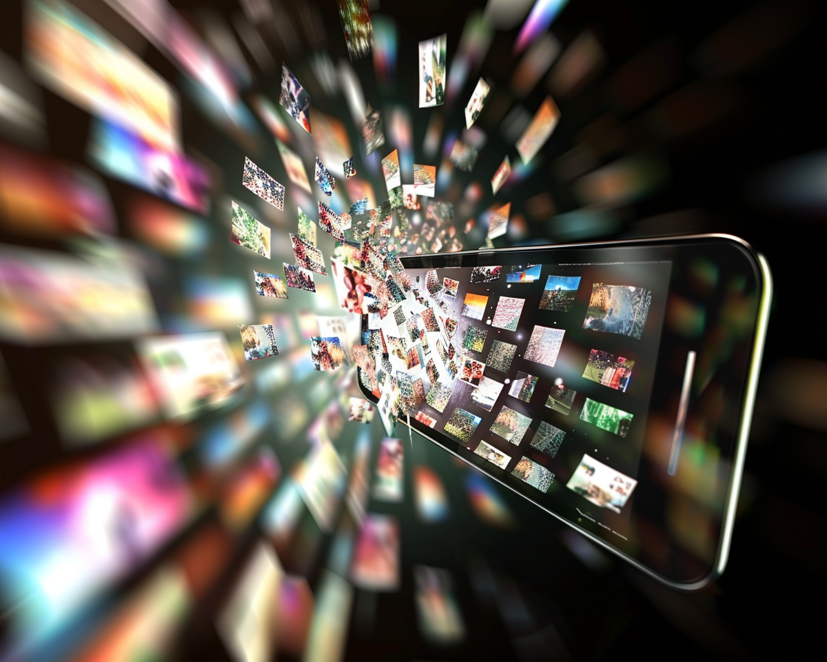 Image d'une intégration média avec SMS