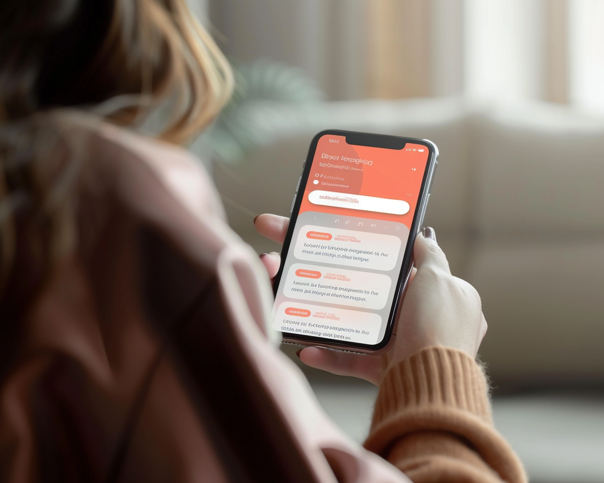 Image de messages de fidélité sur téléphone